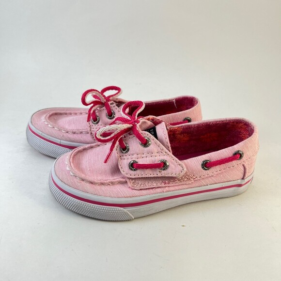Sperry Top-Sider | Pink Heather Bahama Crib Boat Shoe Size 8 - Picture 1 of 8